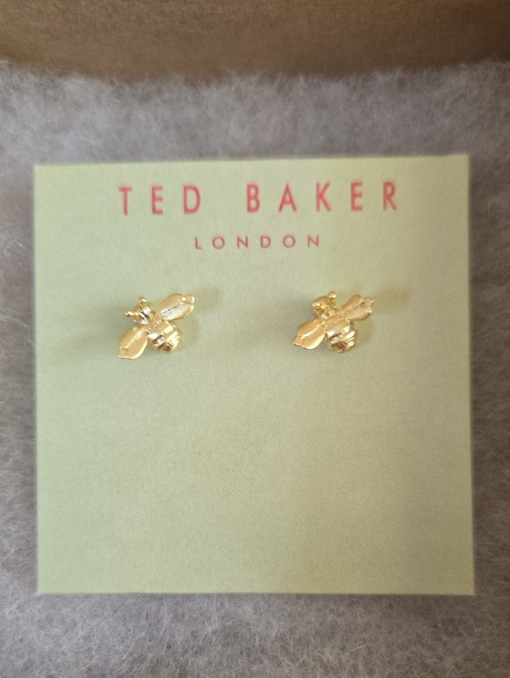 Ted Baker Gold Bee Stud Earrings